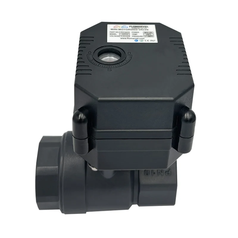 Mini Electric Motorized Automatic Shut off Valve Replacing Solenoid Valve for Remote air Water Control Garden Hose
