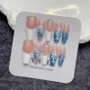 pink, white, blue