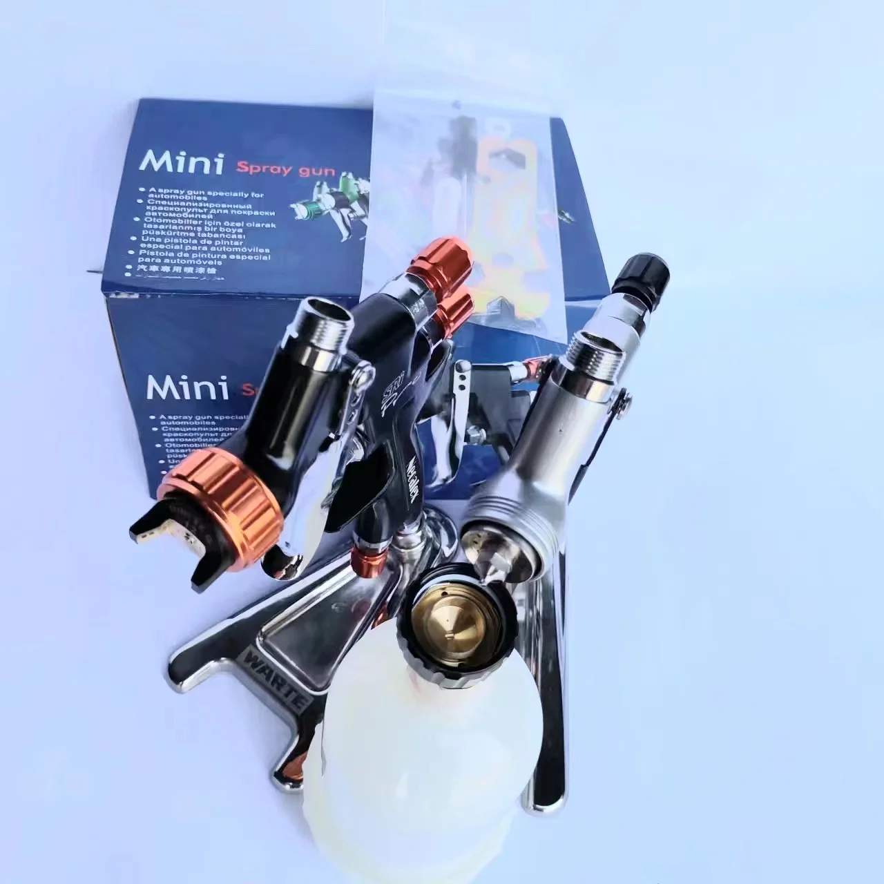Hvlp Mini Spray Gun Gravity Feed Air Spray Paint Gun 1.0mm Nozzle,250ml ...