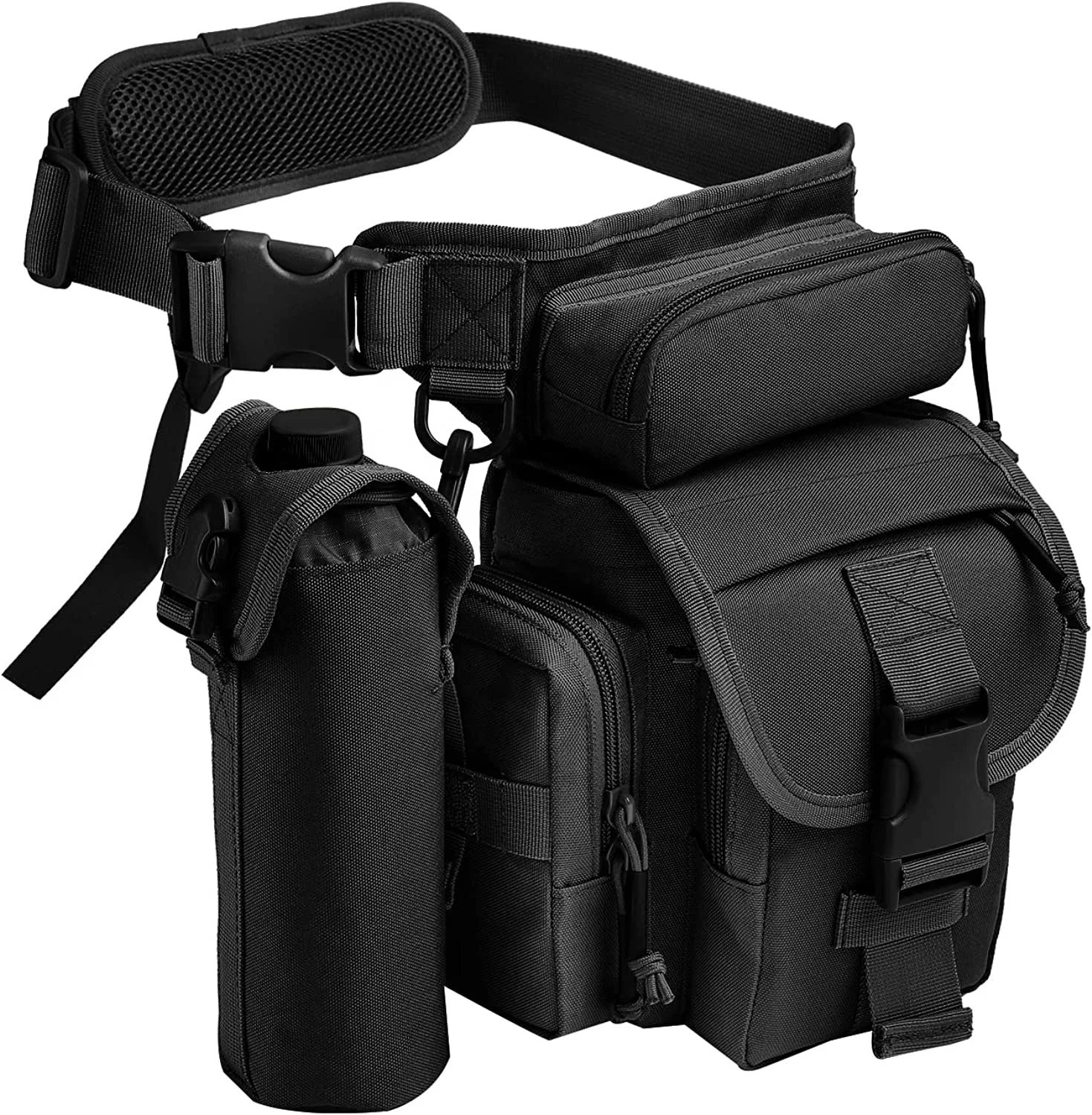 Waterproof Tactical Drop Leg Pouch Bag Cross Over Leg Cross Over Leg