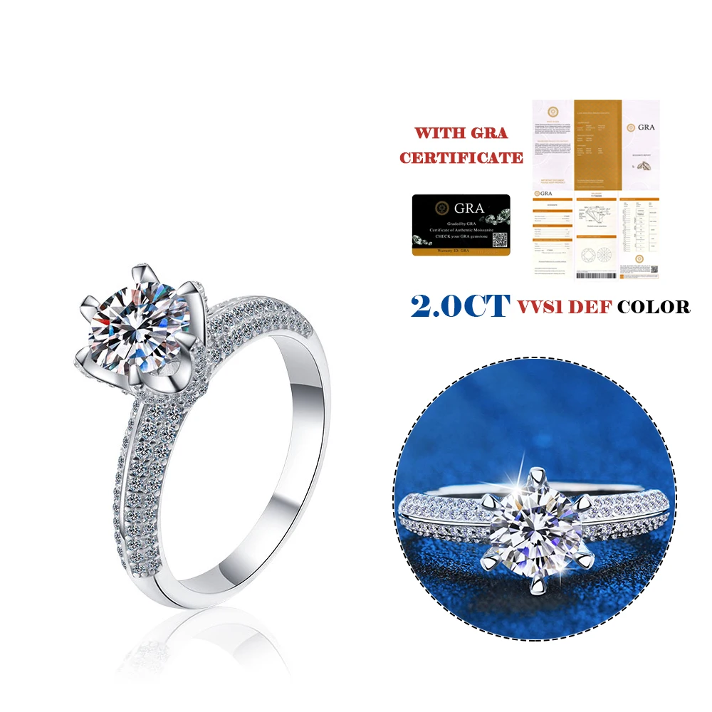 XJZ098新款925纯银戒指闪亮钻石高品质女性戒指结婚精品饰品配件