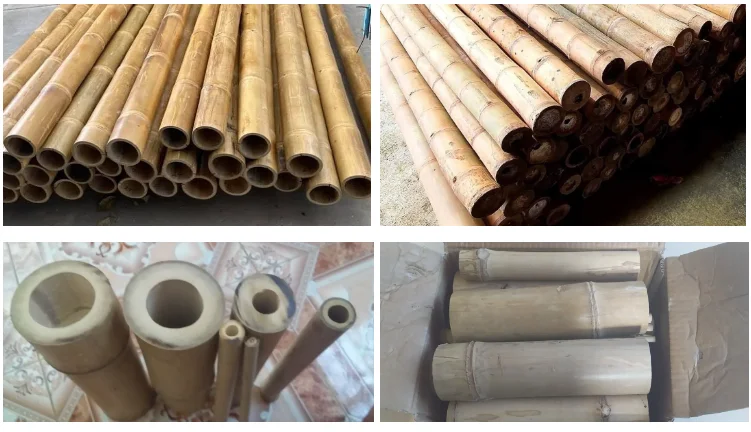 Bamboo Poles Treated Nature Raw Bamboo Straight Pole Bamboo From ...