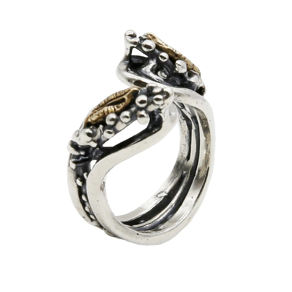 Handmade Luxury Sacred And Profane Ring In 925 Silver With Bronze Medal ...