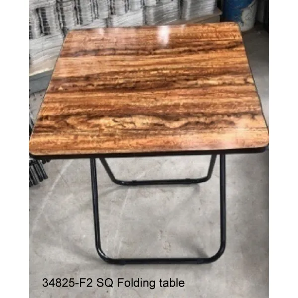 Стальной/деревянный складной стол 34825-F2-60SQ