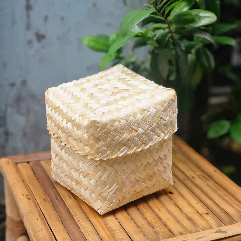 Cube-Shaped BAMBOO BASKETS Rustic Style for Gift Packaging Ideal for  Elegant \u0026 Sustainable Wedding Gift Sets, image size:1000x1000