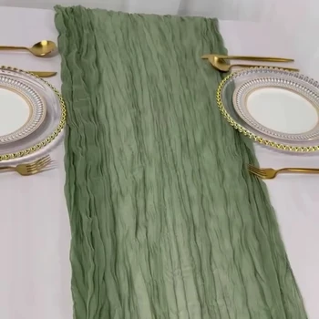 Coloured Texture Table RunnerWoven Decor for Dining Room Kitchen Wedding or Party Use at Home