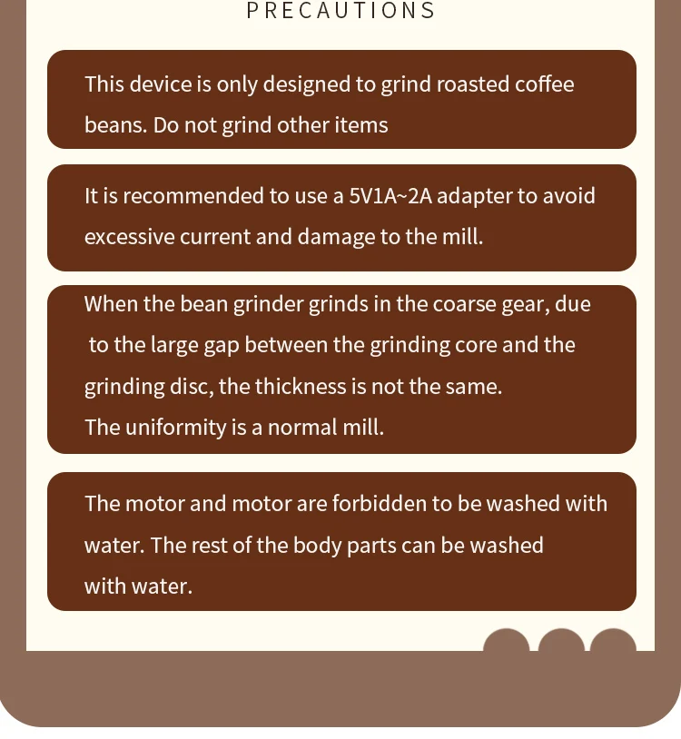 Siyue Electric Grinder Coffee Machine Manuel Pod Grinders Portable Burr Mill 20g Manual