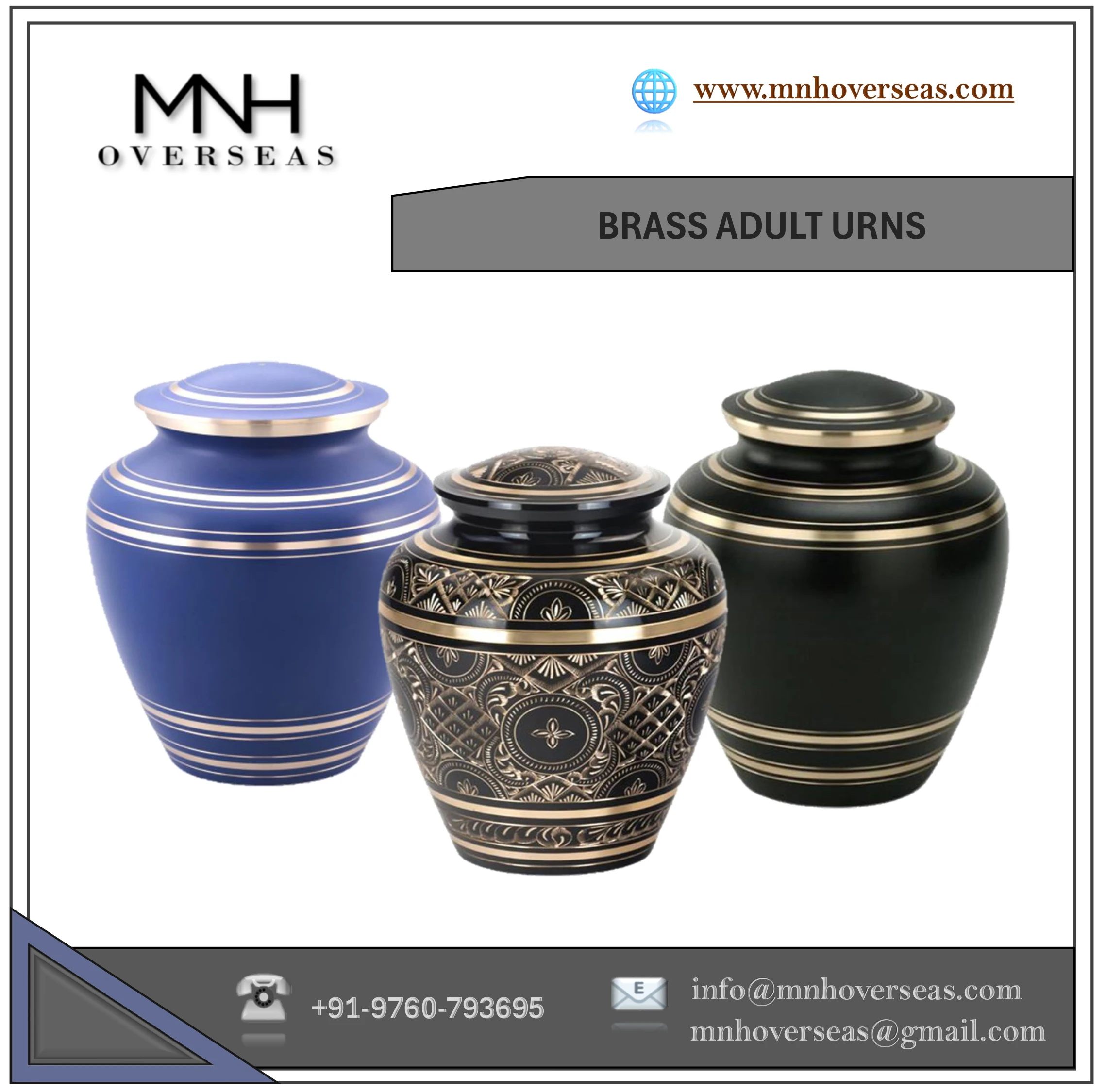 Quality Brass Funeral Adult Cremation Urns For Universal - Buy Brass ...