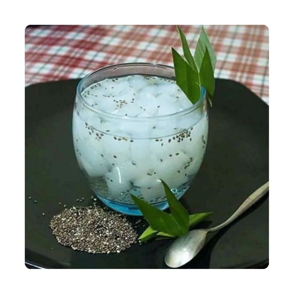 Nata de coco, also known as coconut jelly, Some companies use nata de coco as a vegan alternative to gelatin in dessert recipes