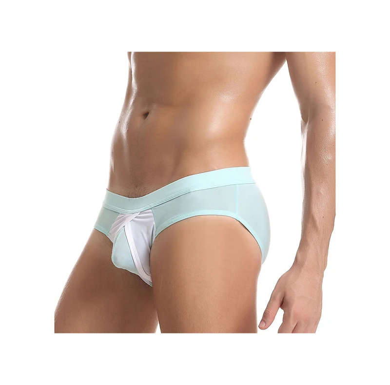 Best Quality Men's Cotton Soft Briefs Simple Solid Color Lowwaist