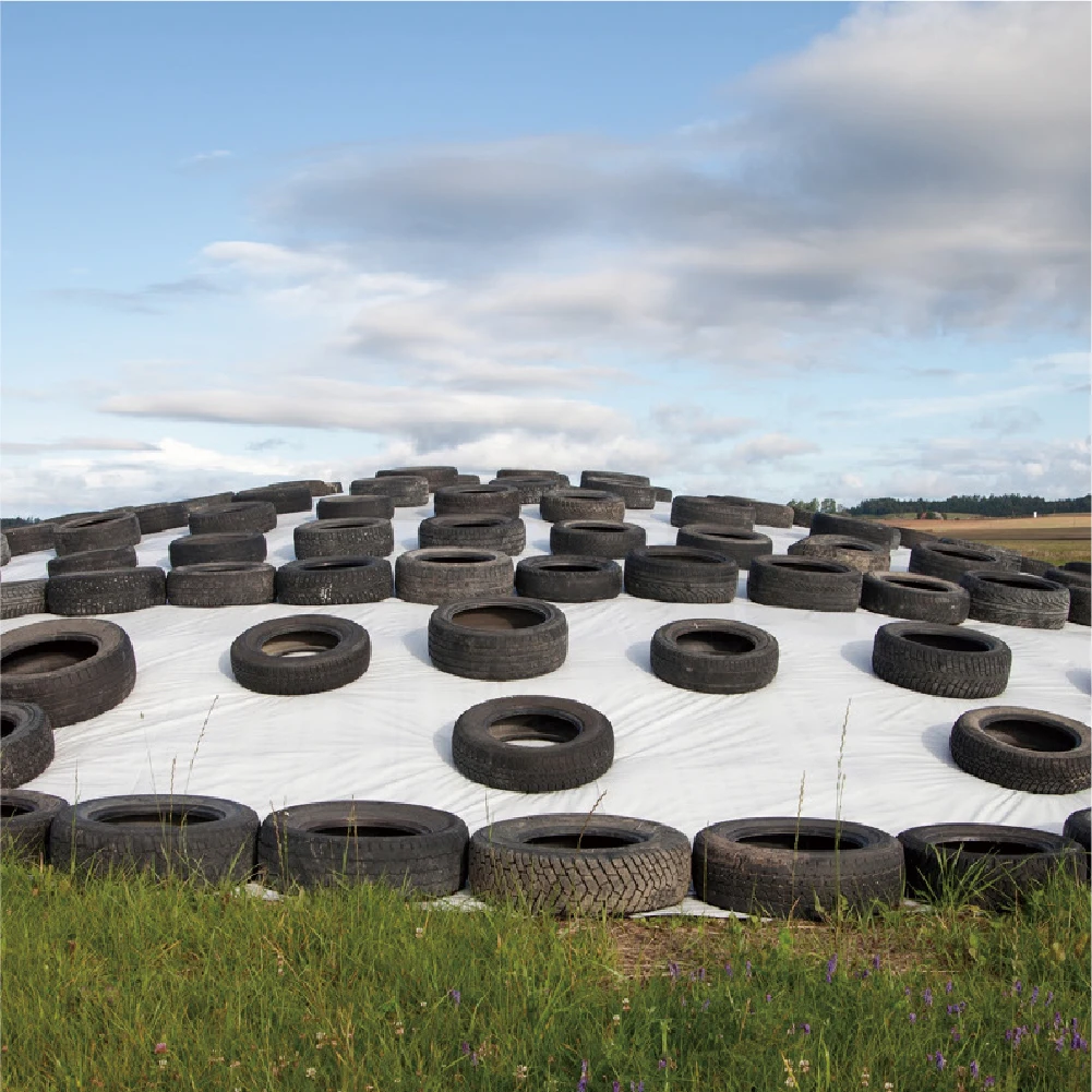 5 Layers 12m X 150mic X 50m White/Black Casting Cutting Silo Cover ...