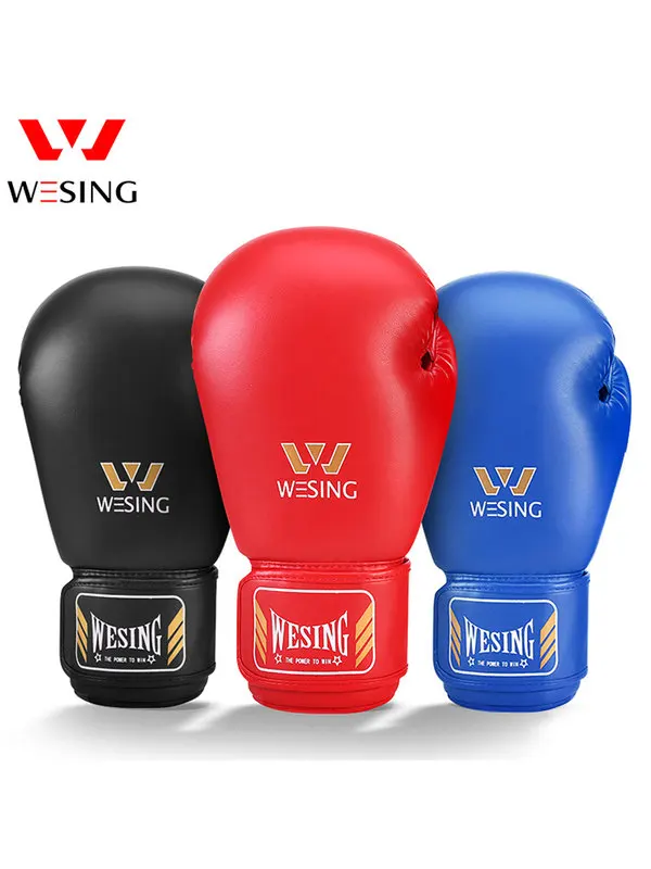 Wesing Pu Boxing Equipments Designs 3 Pieces Sparring Gear Set Martial