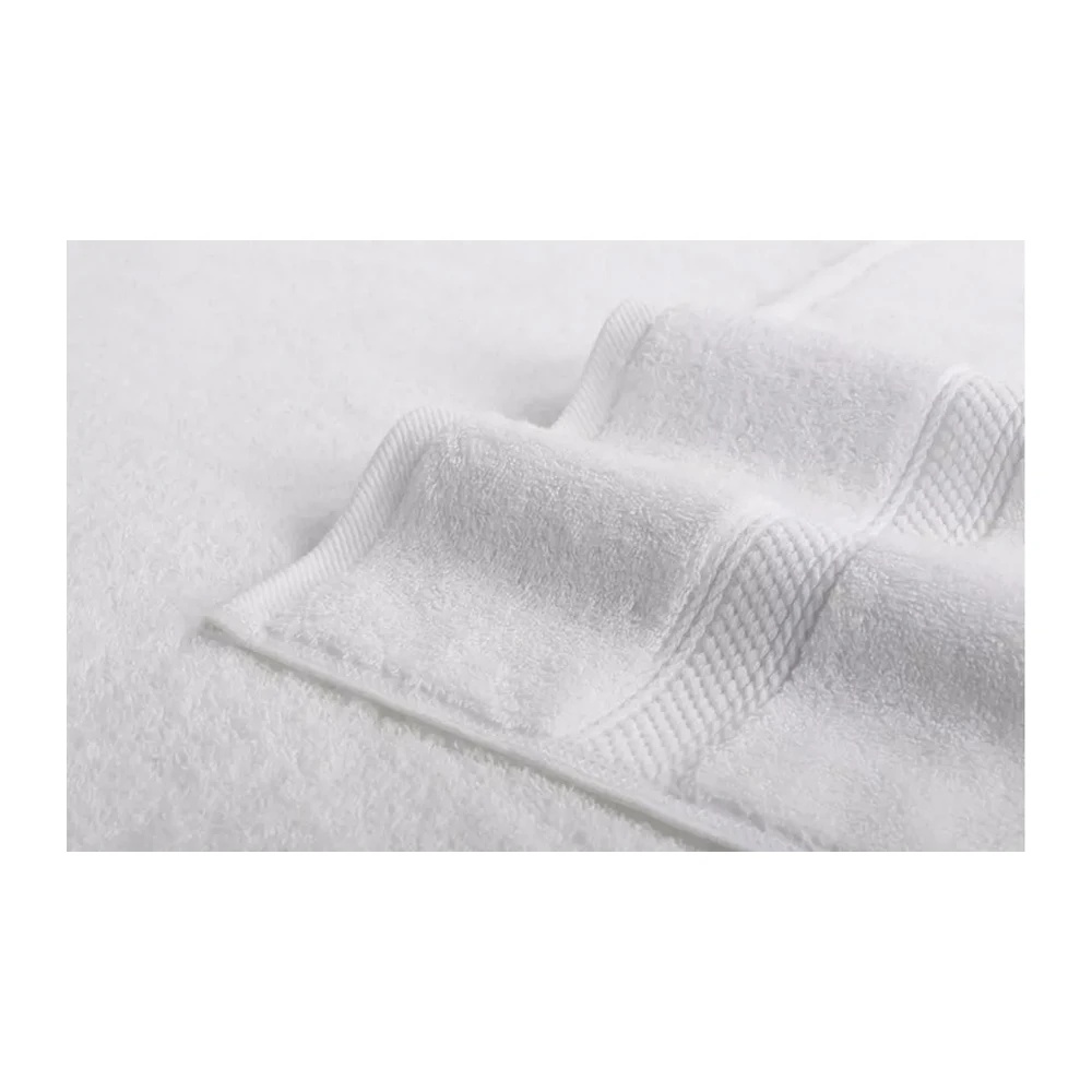 Premium Soft White Luxury Hotel Technics Customized Size 100 Cotton