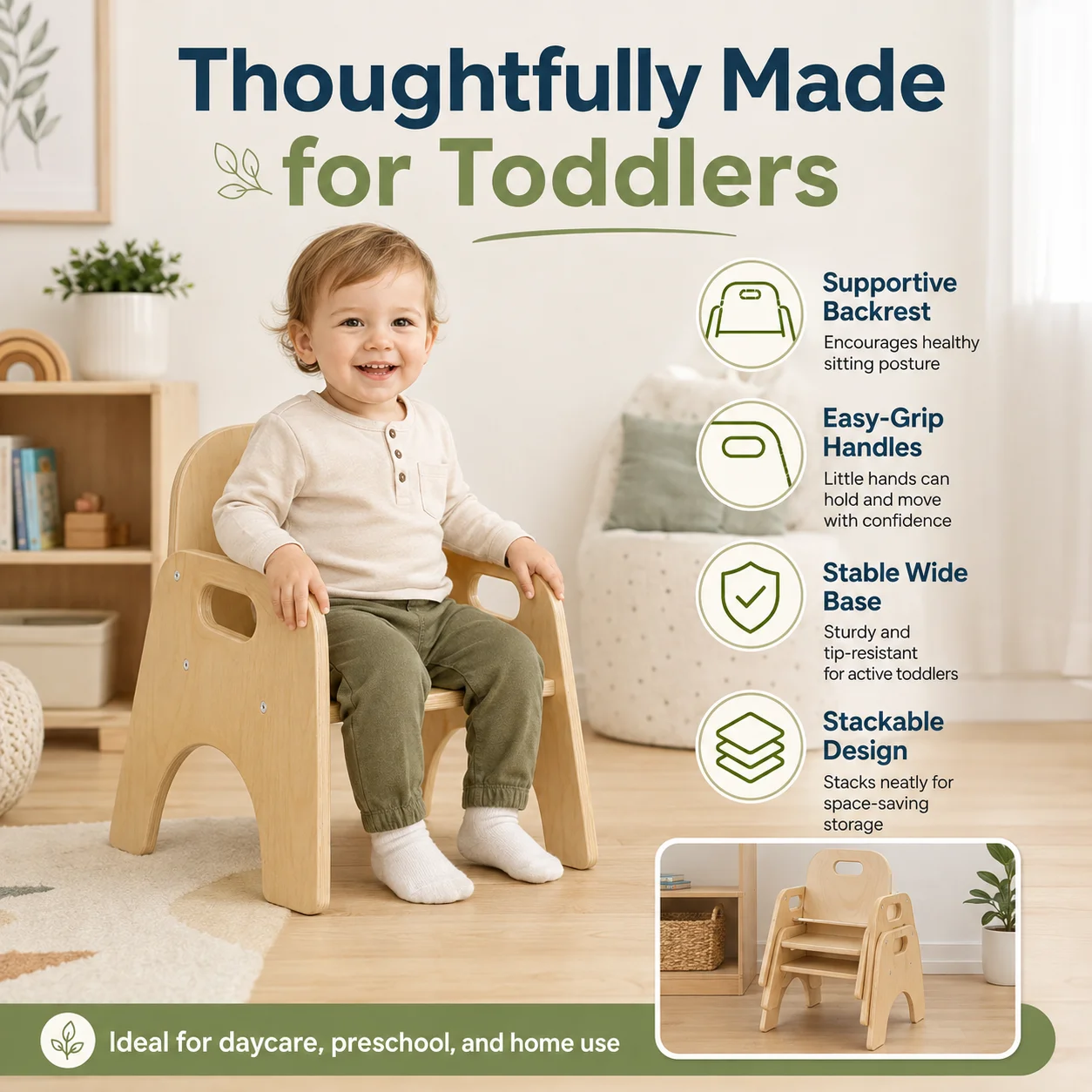 Montessori Solid Wood Kids Table and Chair Set Preschool Daycare for Toddler Activity Play Art & Study Baby Furniture Factory