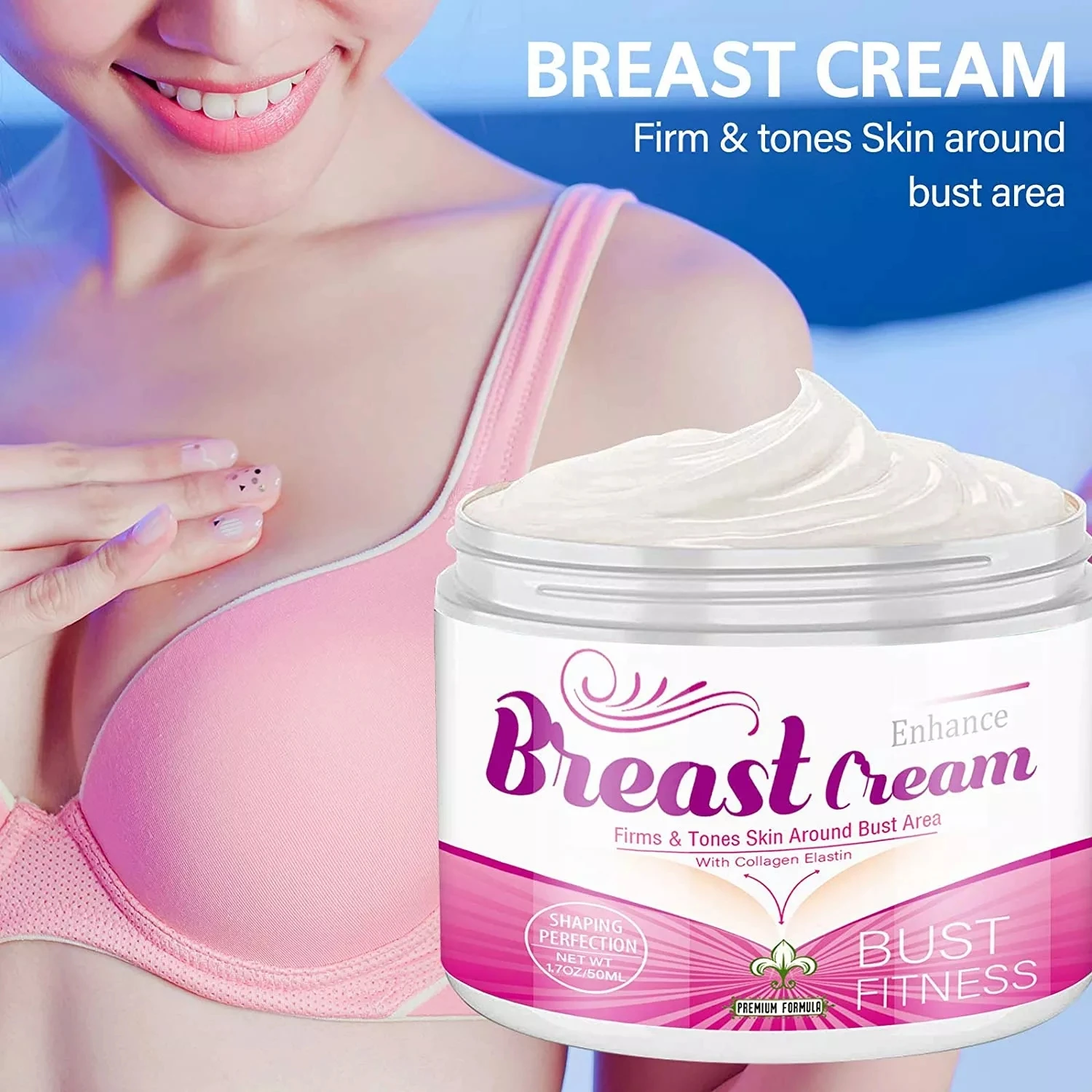 Private Label Instant Lifting Enhancement Big Boobs Enlargement Tight Breast  Cream Powerful 100% Natural Ingredient Breast Enhancer&Bust Fitness Cream