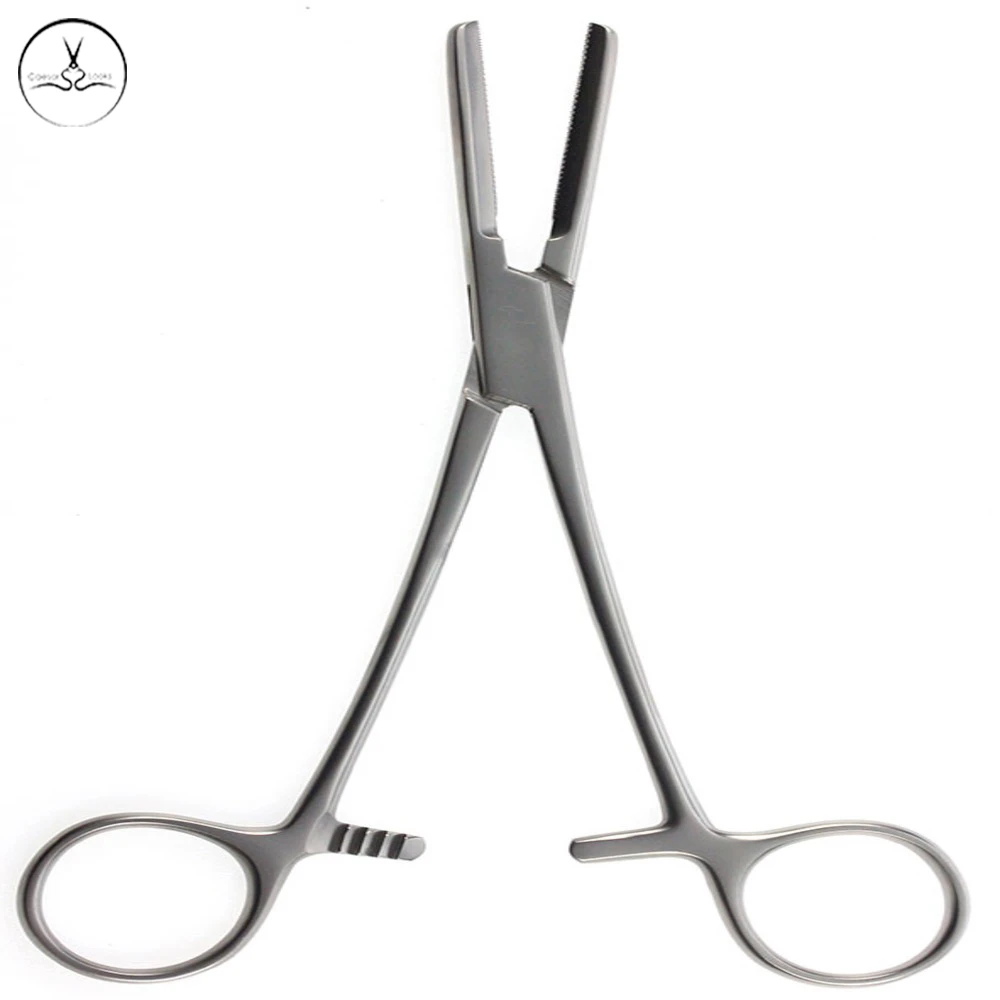 Hemostatic Fishing Stainless Steel Straight Forceps Locking Clamps Tool