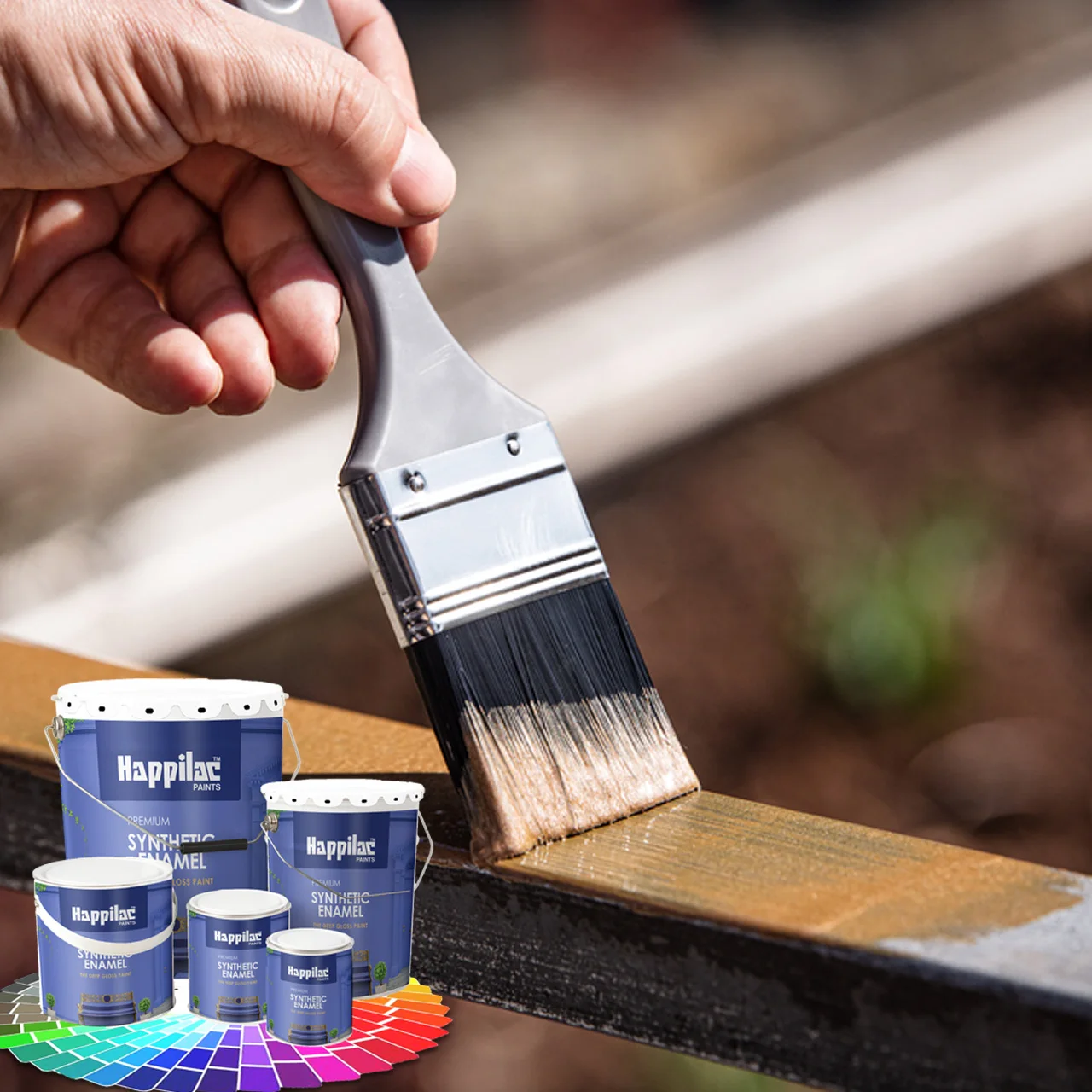 Alkyd Based High Gloss Synthetic Enamel Paint Alkyd for Wood and Metal Surfaces Liquid Coating for Brush Application Exterior