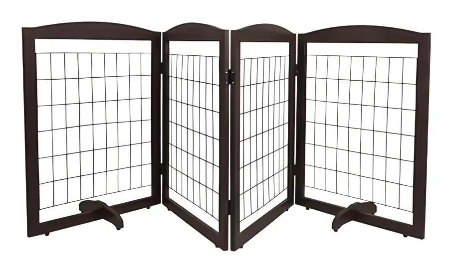 Big Sale Wooden Pet Gate 4 Panels Made Of Acacia Wood From Vietnam