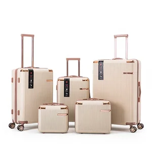Manufacturers Wholesale ABS Trolley Suitcase Set 12/14/20/24/28 Travel Bag Trolley valise Luggage Sets 3-6pcs