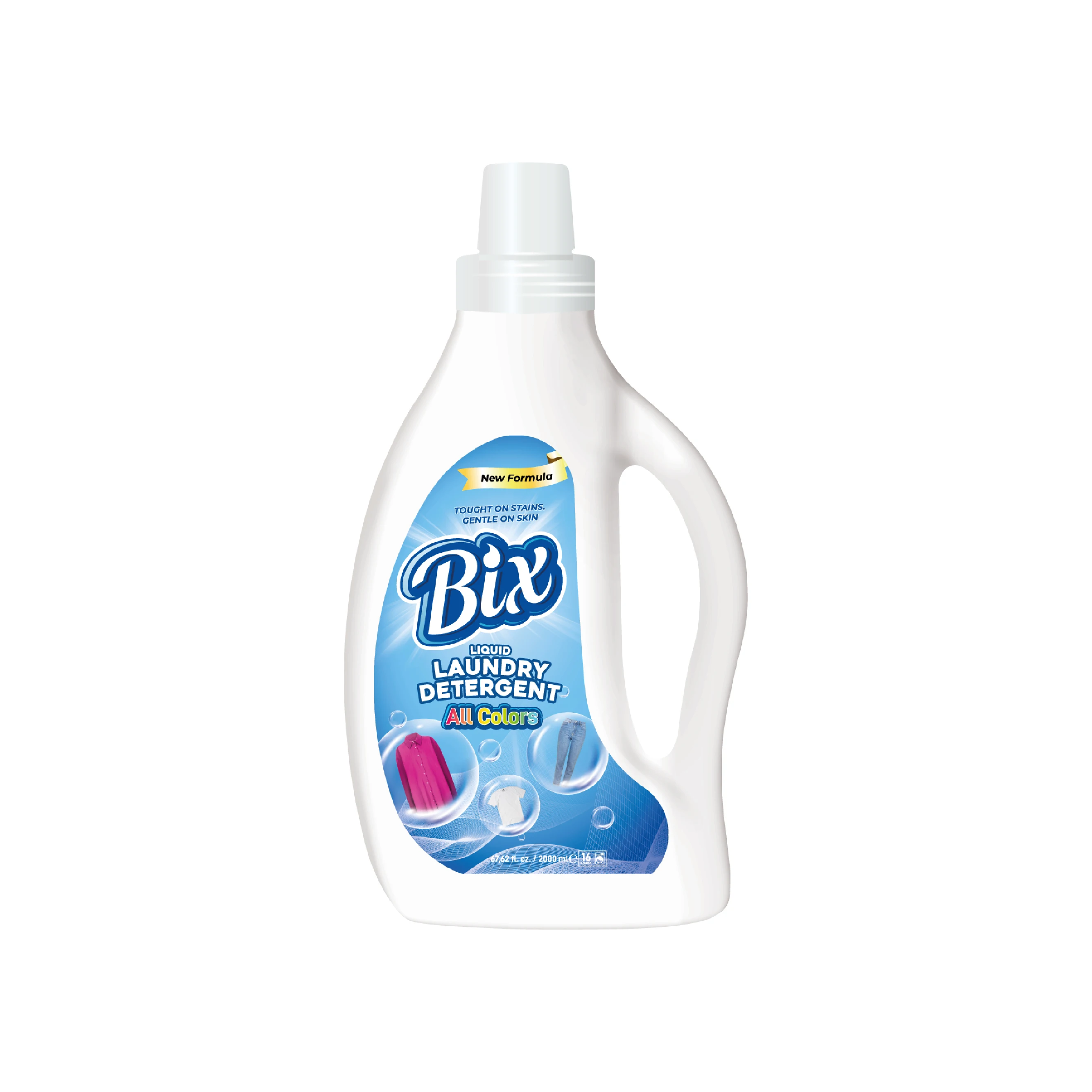 Bix 2000 Ml Liquid Laundry Fabric Wholesale Bulk Detergent For All