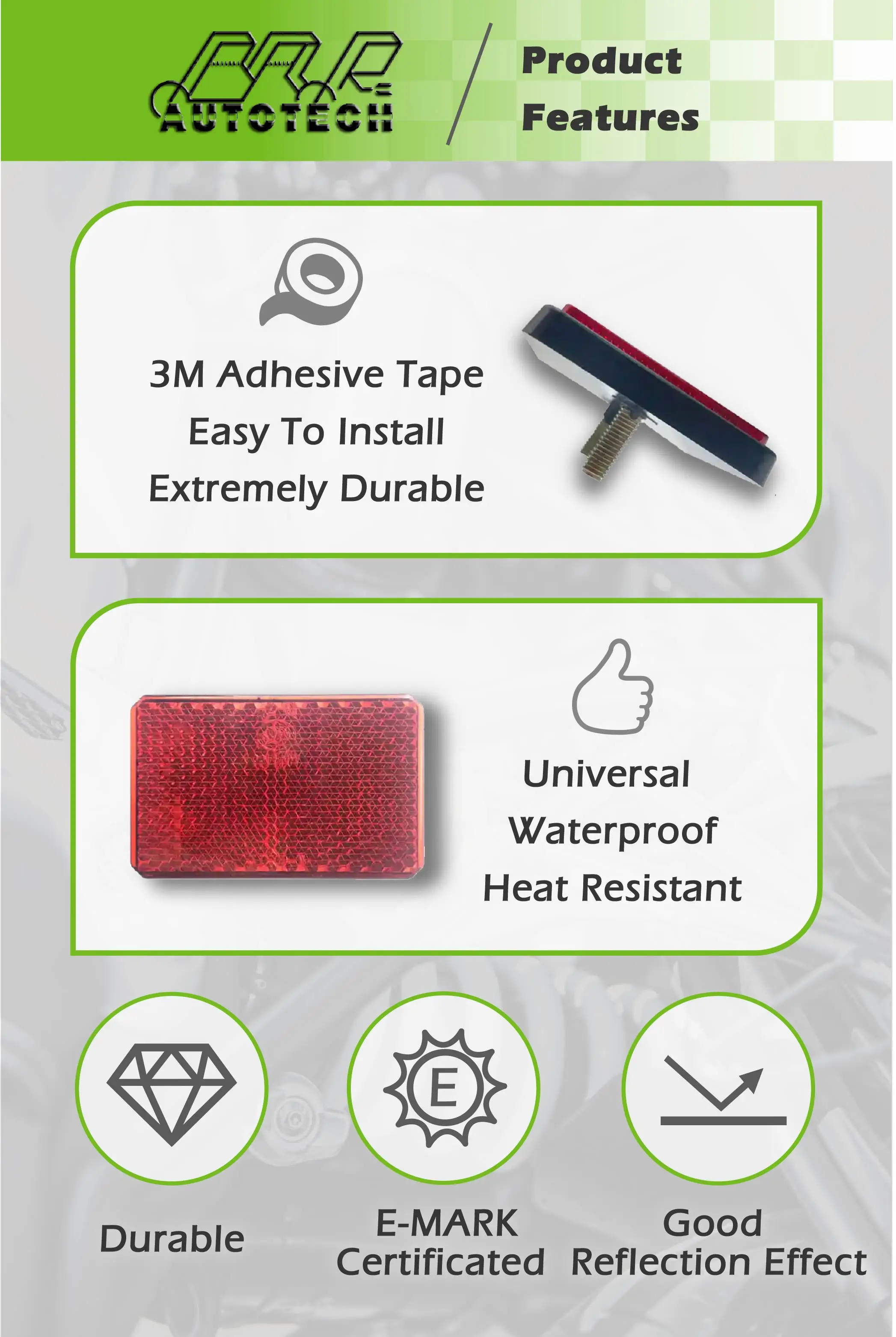 Motorcycle Reflector Mounting Base Reflectors Buy Motorcycle Mounting Base Reflectors