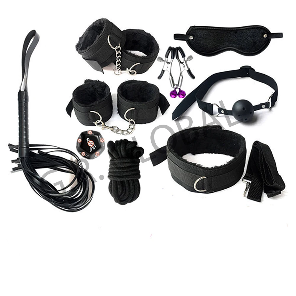 Sex Shop Products 7pc Bdsm Bondage Restraints Leather Hot Selling Kit Toys Set For Sm Game Women