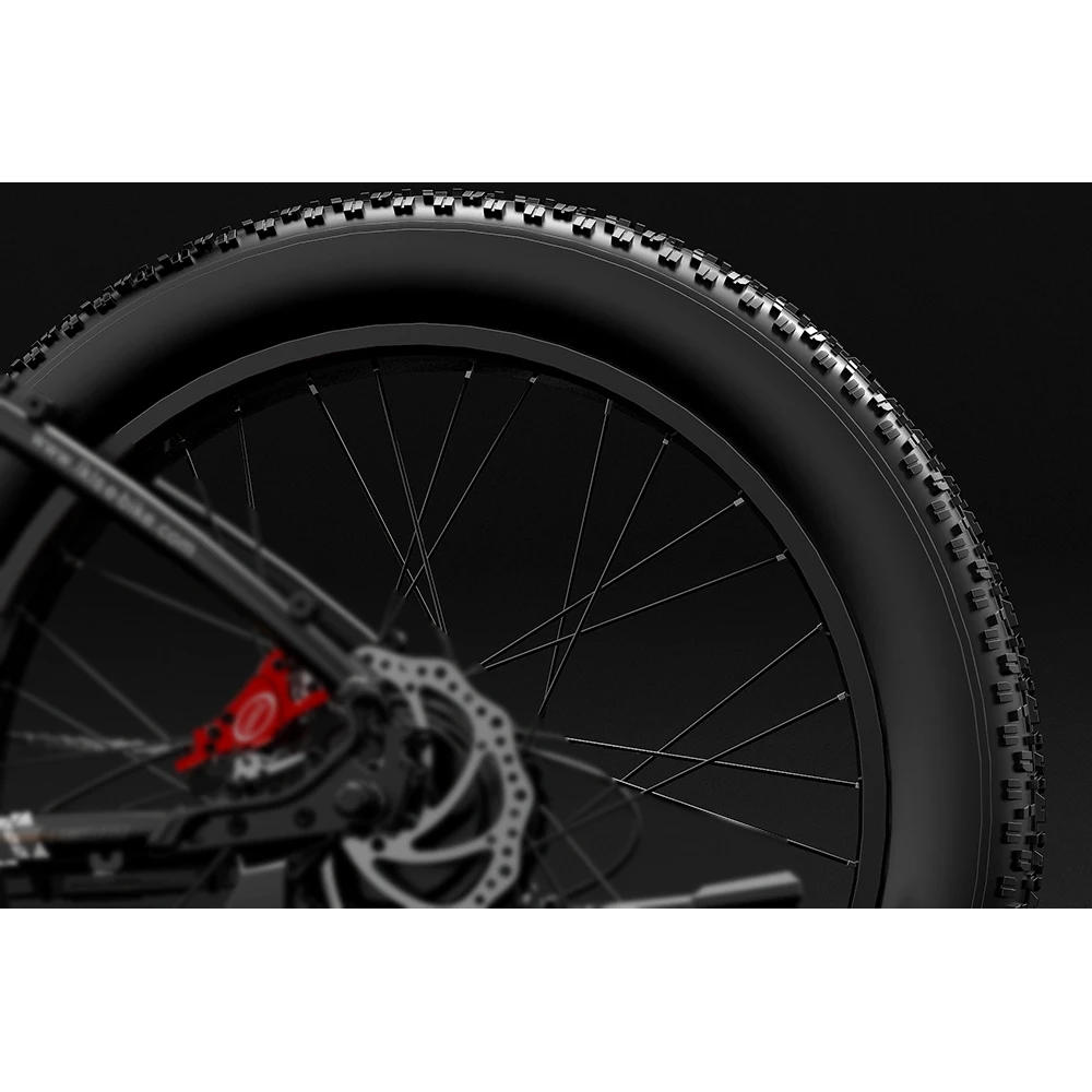 LANKELEIS MG740PLUS Dual-Engine Off-Road Electric Bike 48V Rear Hub Motor Disc Brake System Aluminum Alloy Frame Tube Battery