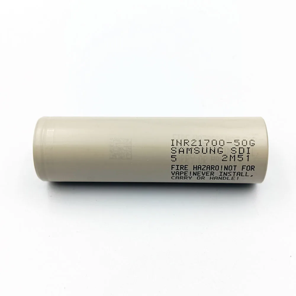 Original Samsung INR21700-50G Hochleistungs-5000mAh 3,7V 21700  Wiederaufladbare Li-Ionen-Batterie Lithium-Ionen-Batteriezellen