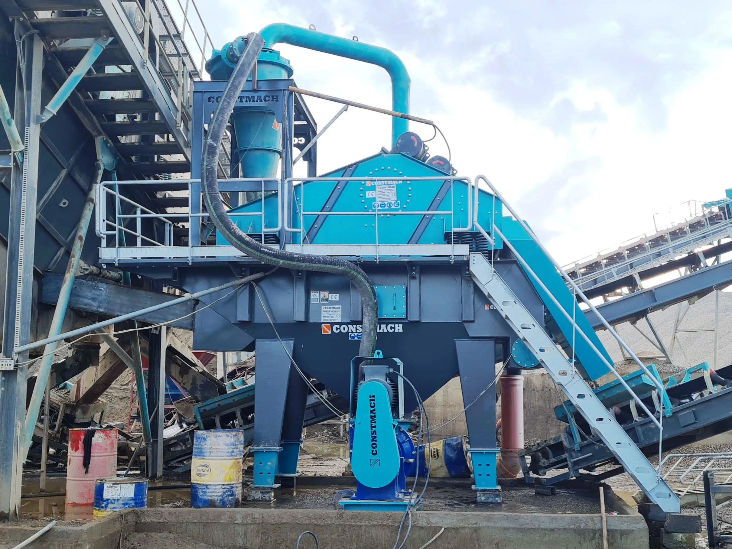 Dewatering Screen and Hydrocyclone / Sand Washing Machine