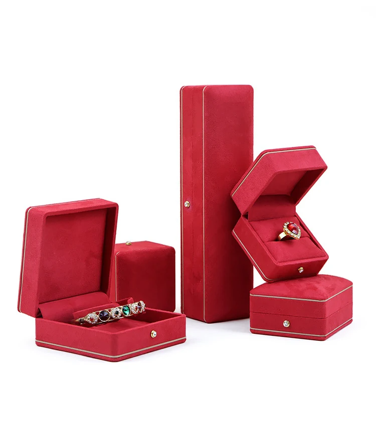 Crown Fillet Custom High Quality Blue pink White Pu Leather Jewelry Gift Box Ring Pendant Necklace Jewellery Packaging Boxes