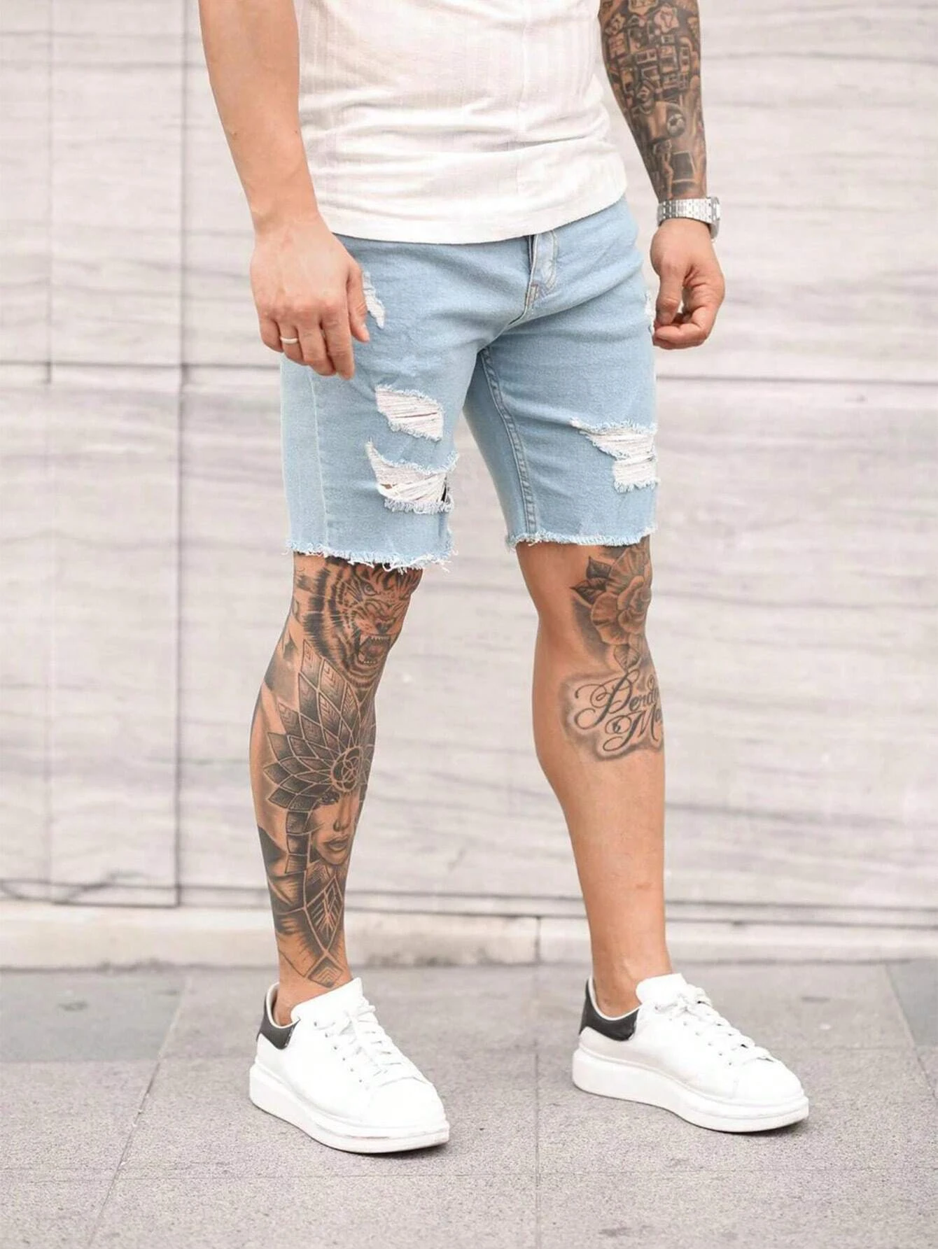 Custom High Quality Vintage Acid Washed Sun Faded Baggy Denim Shorts Solid Color Streetwear Men's Cargo Denim Jeans Shorts