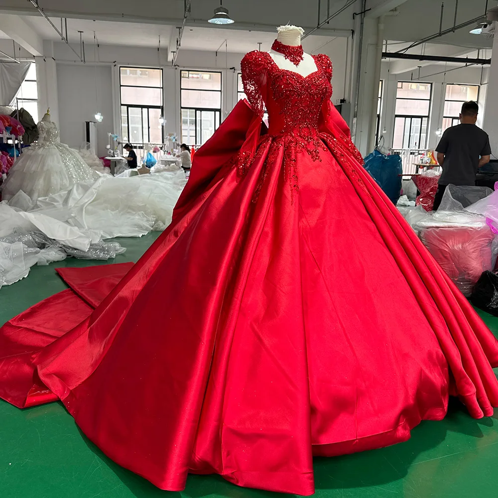 Jancember XS055 Red Formal Party Gowns - Elegant & Durable