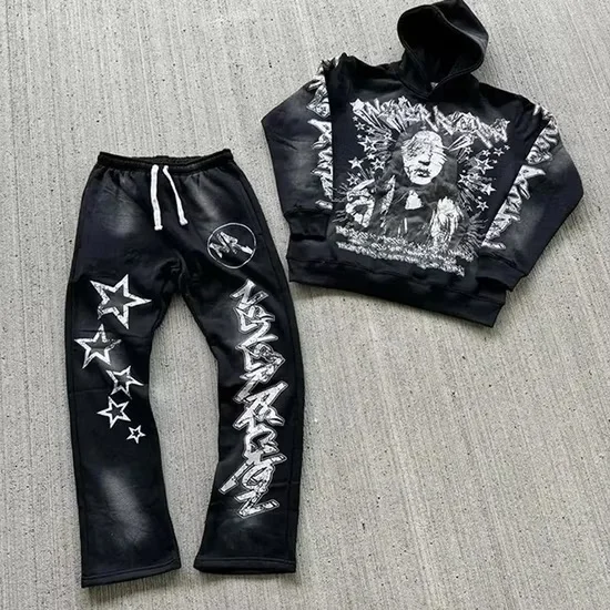 セットアップ（メンズ） Luxury Street Wear Sweat American st. set up suit unisexual Luxury Street Wear Sweat American st. set up suit2 unisexual