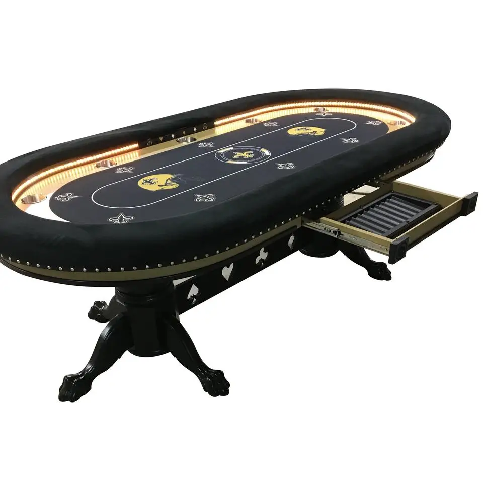 Modern Luxury Custom Gambling Poker Table Customized Modern Poker ...