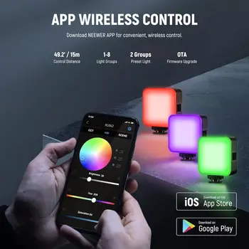 NEEWER RGB62 Magnetic RGB Video Light with Upgraded APP Control detail image