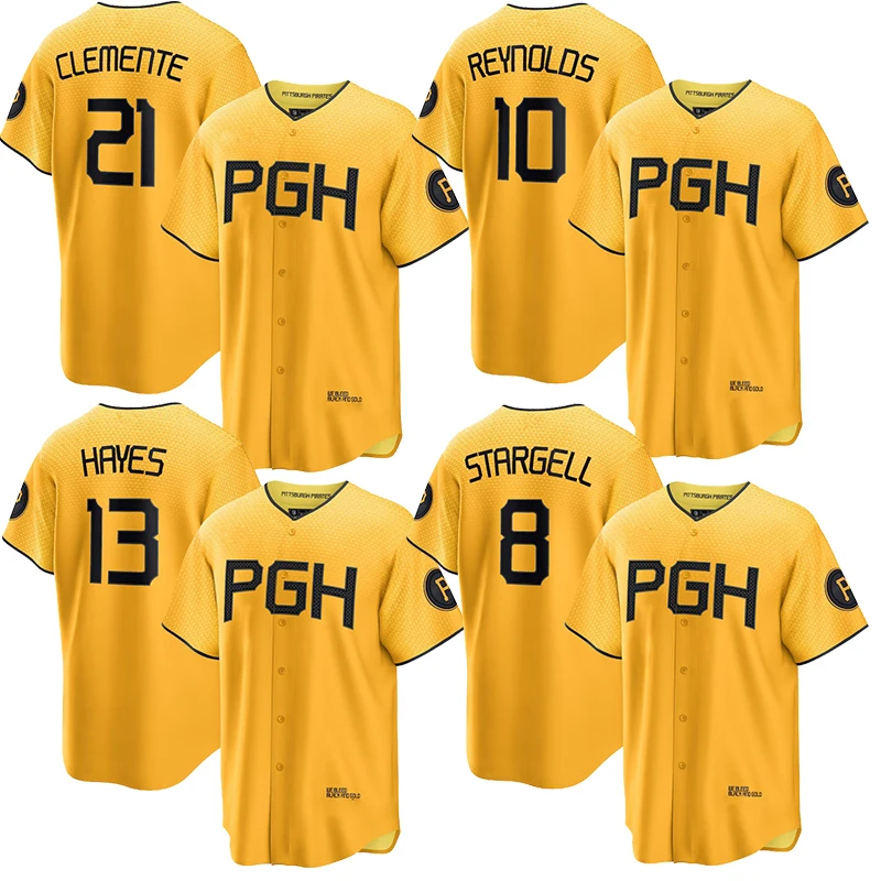 NEW - Pittsburgh Pirates Team 2023 City Connect Name & Number Players  T-Shirt
