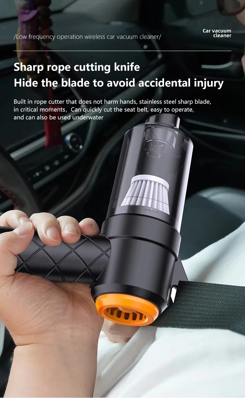 迷你无绳汽车真空吸尘器强吸无线手持便携式汽车真空吸尘器