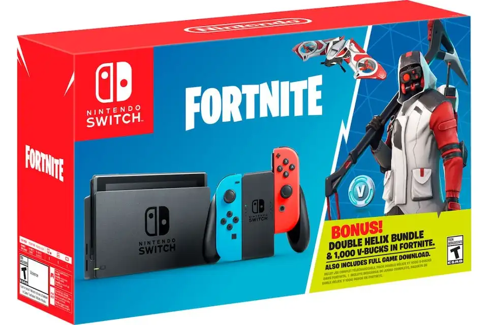 Bonus Price On Nintendos Switch Fornite Double Helix Console Bundle