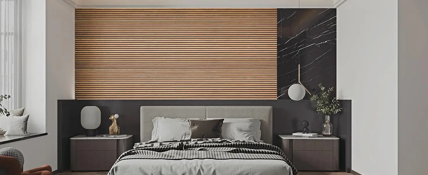 Soundproof Acoustic Wood Slat Panels Natural Oak Noise Reduction Acoustic Wall Ceiling Panels manufacture