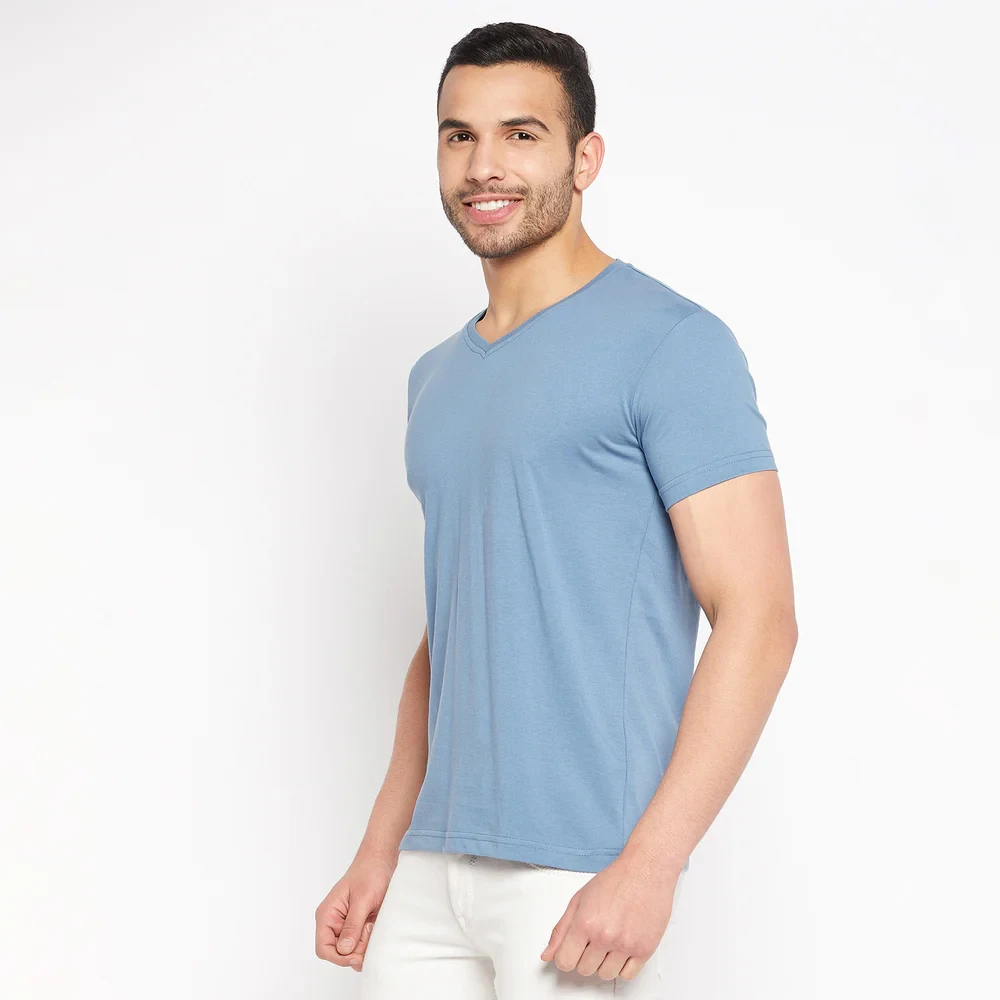 Plain Men Clothing Customized Top Design Short Sleeve Stretch Casual