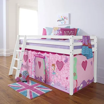 Hot Selling Double Bunk Low Loft Kids Bed Sale With Slide