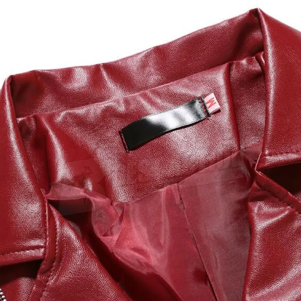 Leather Lop Bags Men'S Autumn Winter Slim Leather Jacket Fashion Custo main image 0