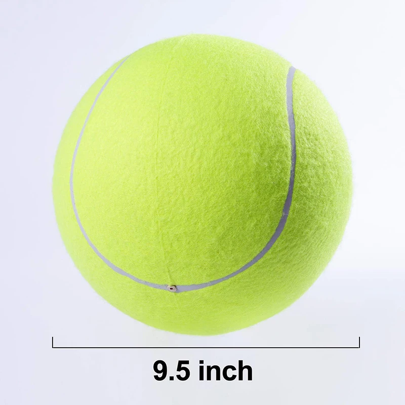 Custom Logo Big Size Tennis Player Signature 9.5 Inches Inflated Tennis Ball with Different Color
