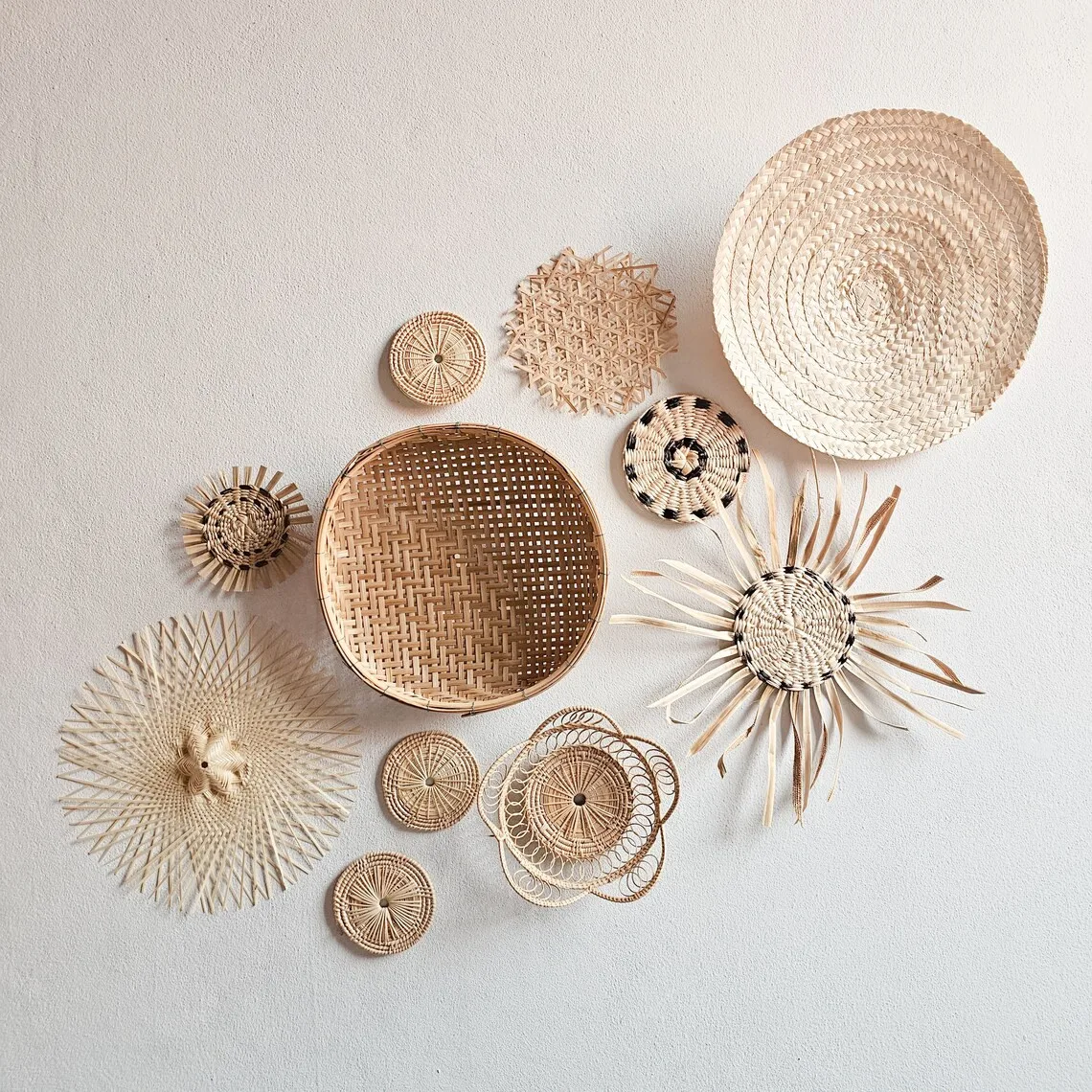 Best choice Set of 12 wall Hanging Round Handmade Hanging Wall Decor