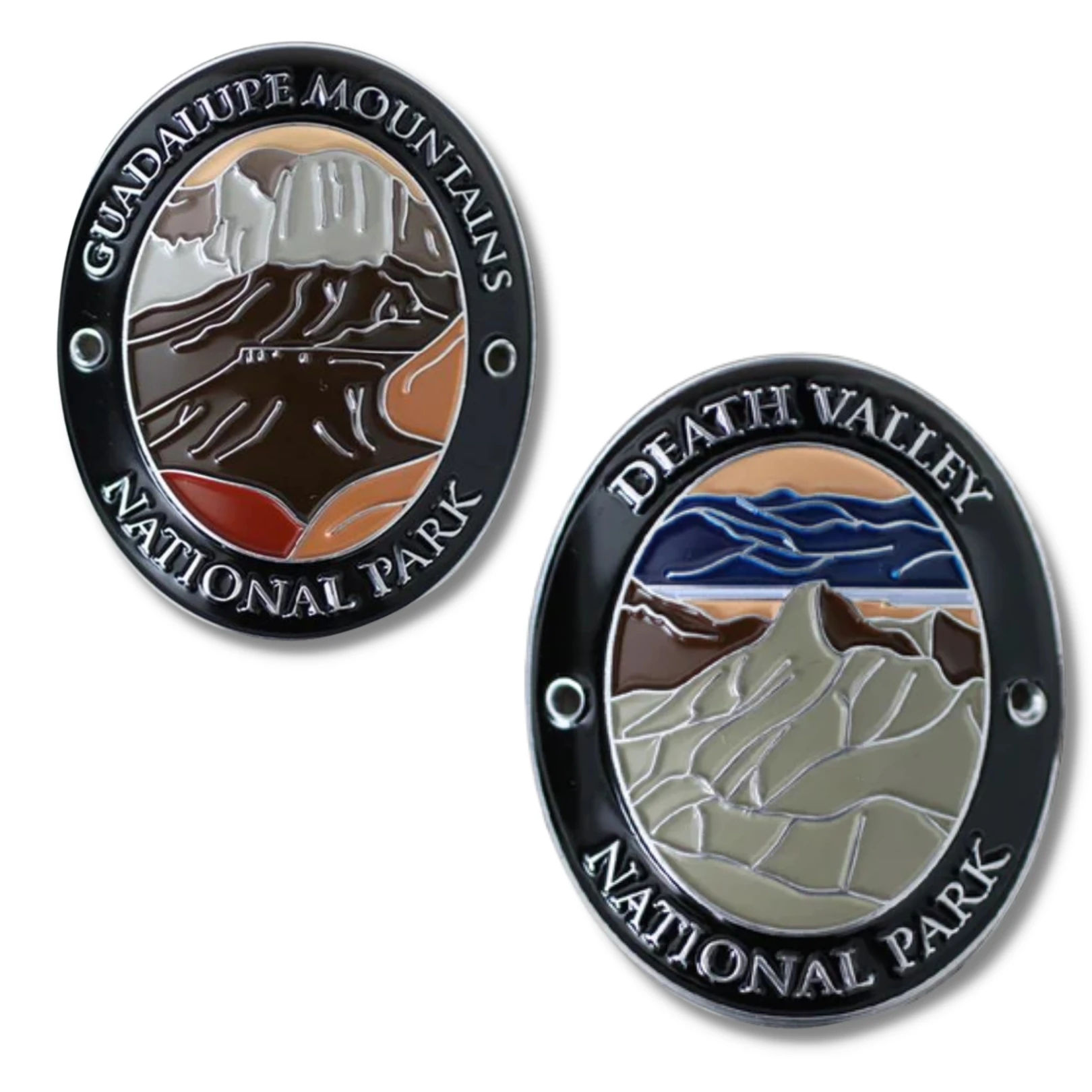Personalized Hiking Medallions Walking Stick Badge Travel Features