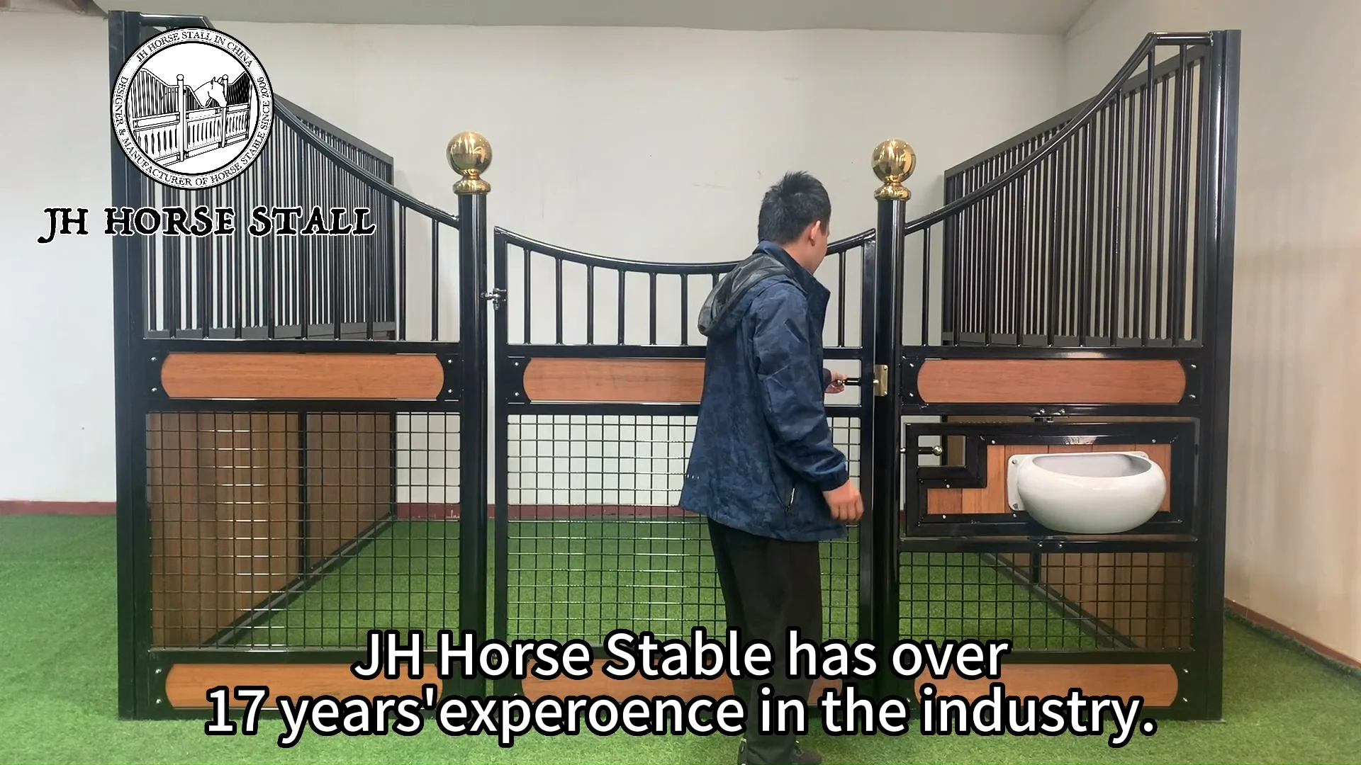 Jh E01 Horse Equestrian Equipment Bamboo Wooden Stable Front Panel