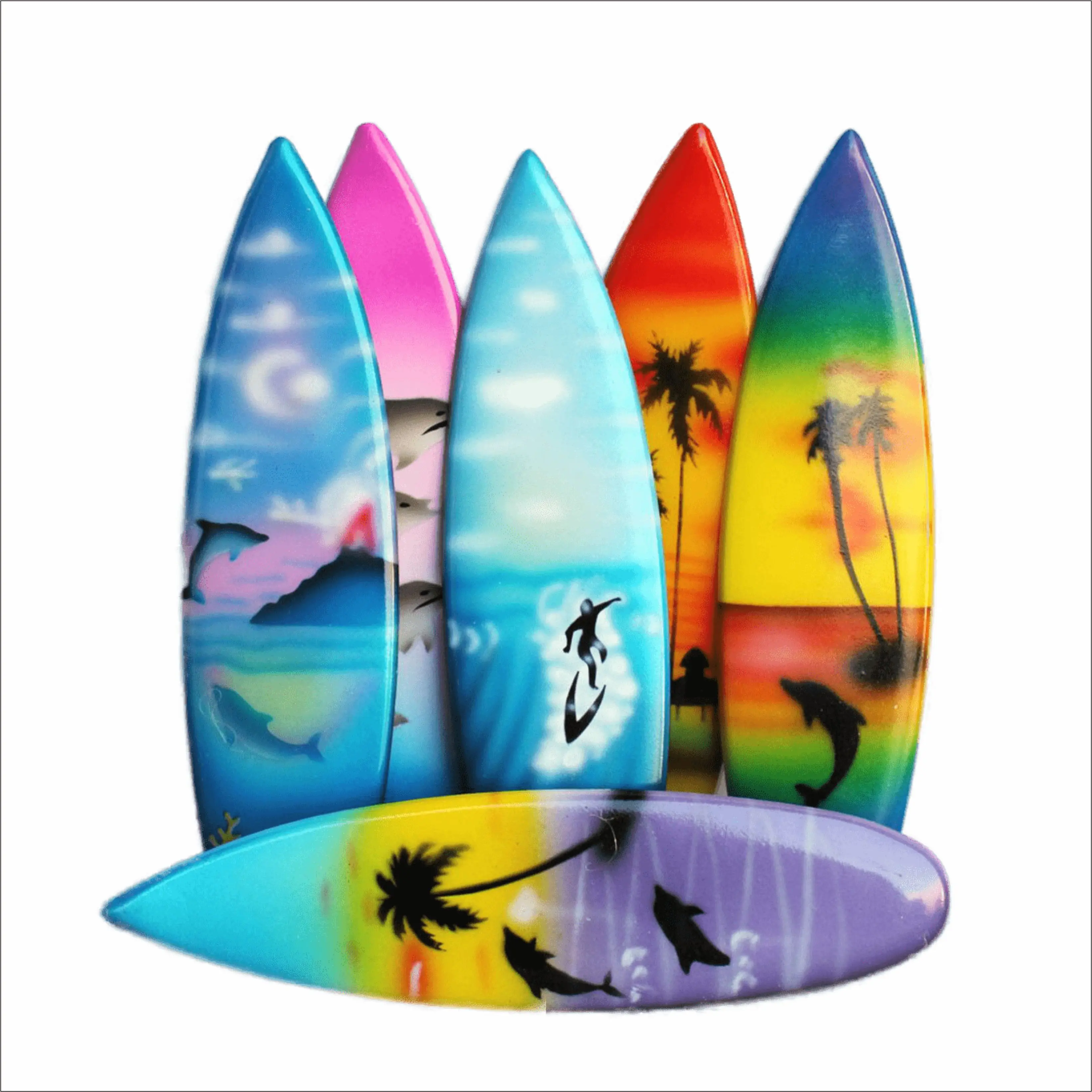 Wooden Surfboard Miniature - Durable Decoration Gift