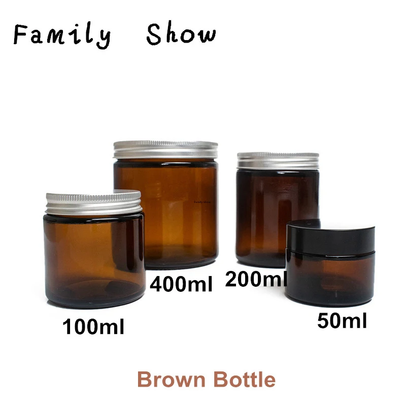 Luxury Amber Wide Mouth Cylinder Glass Candle Jars With Metal Lid Glass ...