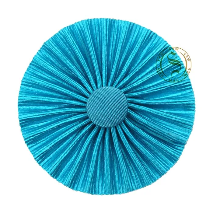 Turquoise Color Masonic Master Mason Rosettes with Button | Wholesale Regalia Rosettes for Accessories