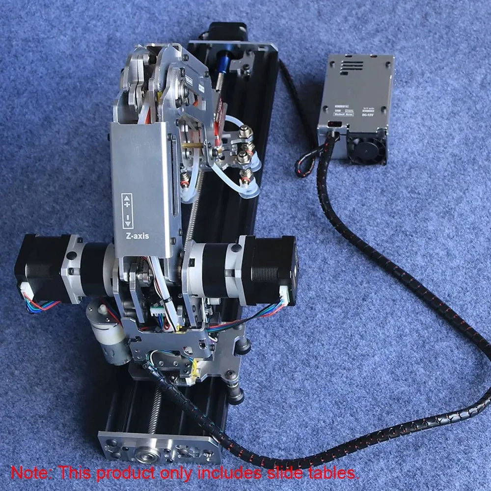 High Performance Industrial Robot Model Kit Unassembled Full Metal Stepper Mechanical Arm with Sliding Table Robotics Kits